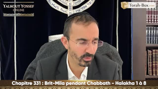 Brit Mila pendant Chabbath (Halakha 1 à 8)