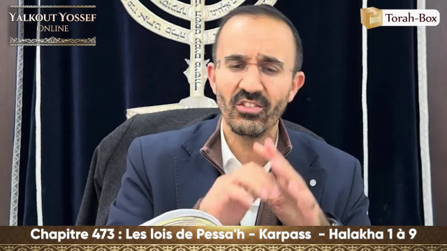 Les lois de Pessa'h - Karpass  (Halakha 1 à 9)