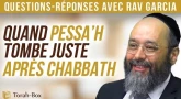 Ohlala, Pessa'h juste après Chabbath ! Questions/Réponses avec Rav Garcia pour tout mettre en ordre