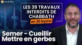 Les 39 travaux interdits le Chabbath en 30 leçons - web-formation facile - N°2 : Semer - Cueillir - Mettre en gerbes