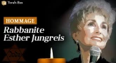 [Vidéo] Hommage à la Rabbanite Esther Jungreis