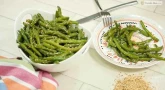 Recette : Haricots verts, sauce soja et graines de sesame