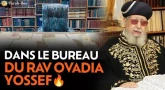 Dans le bureau du Rav 'Ovadia Yossef