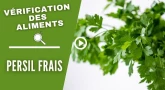 Vérification des aliments : Persil