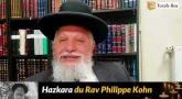 25ème Hazkara du Rav Philippe Kohn - Hommage du Dayan de Lyon
