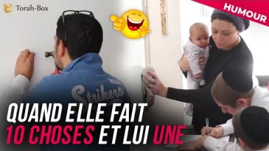 Humour : Quand elle fait 10 choses et lui une