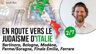 En route vers le Judaïsme d'Italie (partie 2/7) : Bertinoro, Bologne, Modène, Parme/Soragna, Finale Emilia, Ferrare