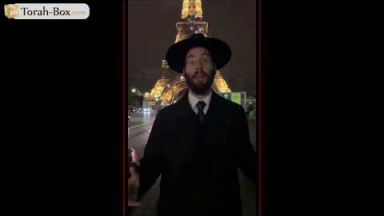 Message du Rav Wertenshlag en plein cœur de Paris