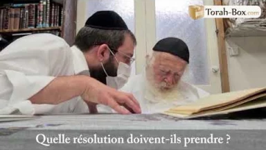 Question au Rav Kanievsky : "Que prendre sur soi pour avoir une bonne année ?"