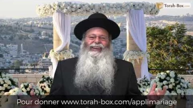 Appel du Rav Uzan pour le "nouveau service de Rencontres pour Mariage"