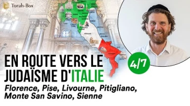 En route vers le Judaïsme d'Italie (partie 4/7) : Florence, Pise, Livourne, Pitigliano, Monte San Savino, Sienne