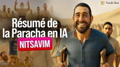 Résumé de la Paracha Nitsavim en animation Vidéo IA