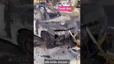 Roquette palestinienne sur ma voiture mais...