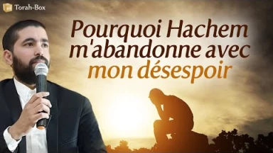 Pourquoi Hachem m'abandonne avec mon désespoir ?