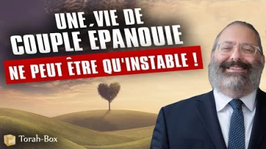 Une vie de couple épanouie ne peut être qu'instable ! (Rav Yossef Its'hak Jacobson)