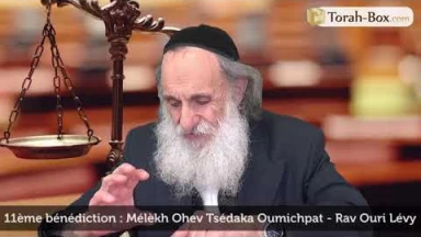 La Amida en pratique - 11ème bénédiction - Mélèkh Ohev Tsédaka Oumichpat