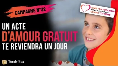 Tout acte d’amour gratuit te reviendra un jour