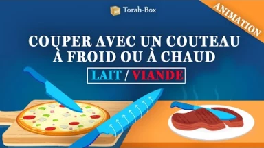 Mélanges lait/viande : Couper avec un couteau à froid ou à chaud