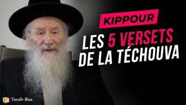 Kippour : Les 5 versets de la Téchouva
