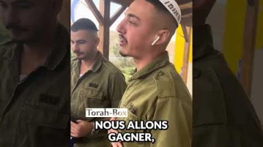 Vidéo - Les soldats d'Israël vous disent "Merci, on vous aime !"