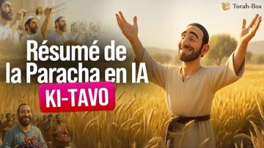 Résumé de la Paracha Ki-Tavo en animation Vidéo IA