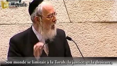 [Vidéo] On parle de Rav Elyashiv à la Knesset, parlement israélien !