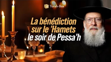 La bénédiction sur le 'Hamets le soir de Pessa'h