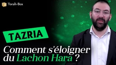 C'est l'un de nos élèves-rabbins ! Avraham Bismuth nous parle de la Paracha Tazria : "Comment s'éloigner du Lachon Hara'"