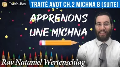 Apprenons une Michna pour les enfants - Traité Avot Chapitre 2, Michna 8 (suite)