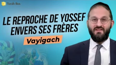 Le Message de la Paracha - Vayigach : Le reproche de Yossef envers ses frères