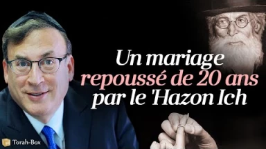 Un mariage repoussé de 20 ans par le 'Hazon Ich