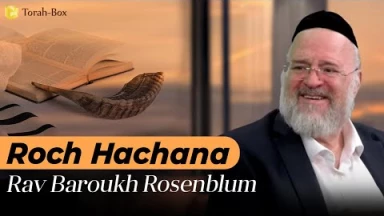 Roch Hachana & Nitsavim avec Rav Rosenblum