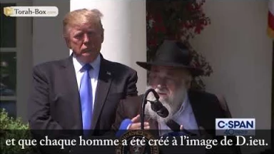 Rav Goldstein à la Maison Blanche, après la fusillade dans son Beth 'Habad