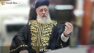 Le Grand Rabbin d’Israël, Rav Its'hak Yossef bénit Torah-Box