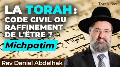 Michpatim - La Torah, code civil ou raffinement de l'être ?