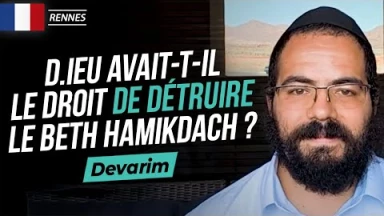 Paracha Dévarim avec le Rabbin de Rennes, Rav Mendy Atlan