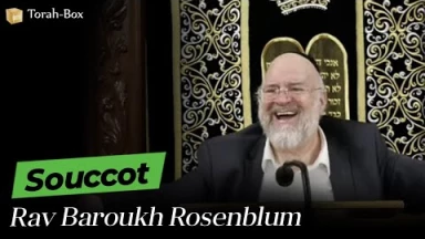 Souccot avec Rav Rosenblum