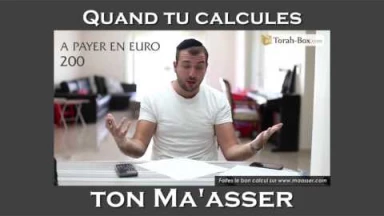 Humour : quand tu calcules ton Ma'asser...