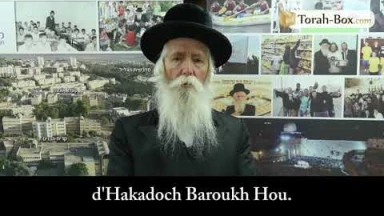 Rav Grossman : "Je veux bénir Torah-Box et ceux qui les aident"
