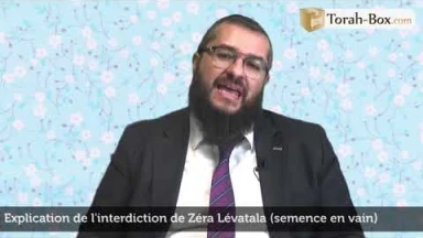 Explication de l’interdiction de Zéra’ Lévatala...