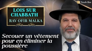 Lois sur Chabbath - Secouer un vêtement pour en éliminer la poussière