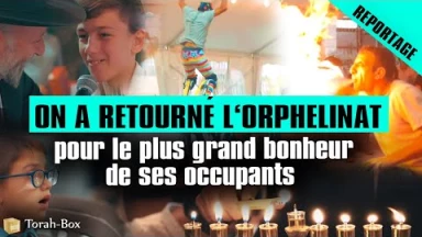 ‘Hanouka 2021 : de la chaleur pour les pensionnaires de l’orphelinat