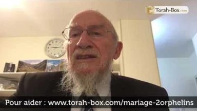 Appel du Rav Bloch pour marier 2 orphelins