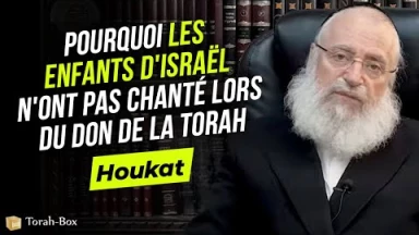 Houkat : Pourquoi les Enfants d'Israël n'ont pas chanté lors du Don de la Torah