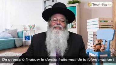 Rav Uzan : "On a réussi à financer le traitement de la future maman !"