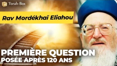 La première question posée après 120 ans (Rav Mordekhai Eliahou)