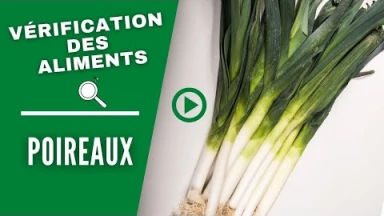 Vérification des aliments : le poireau