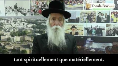 [Vidéo] Rav Grossman : "Je veux bénir Torah-Box et ceux qui les aident"