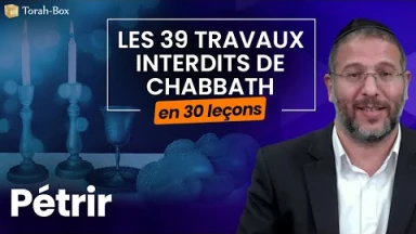 Les 39 travaux interdits le Chabbath en 30 leçons - web-formation facile - N°7 : Pétrir