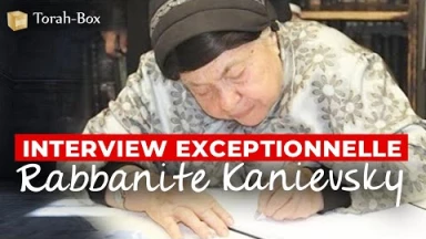 [Vidéo] Interview de la Rabbanite Kanievsky : rare et exceptionnel